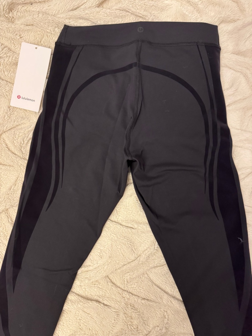 Lululemon Wunder Train HR 25” Flock Leggings Black NWT Rare